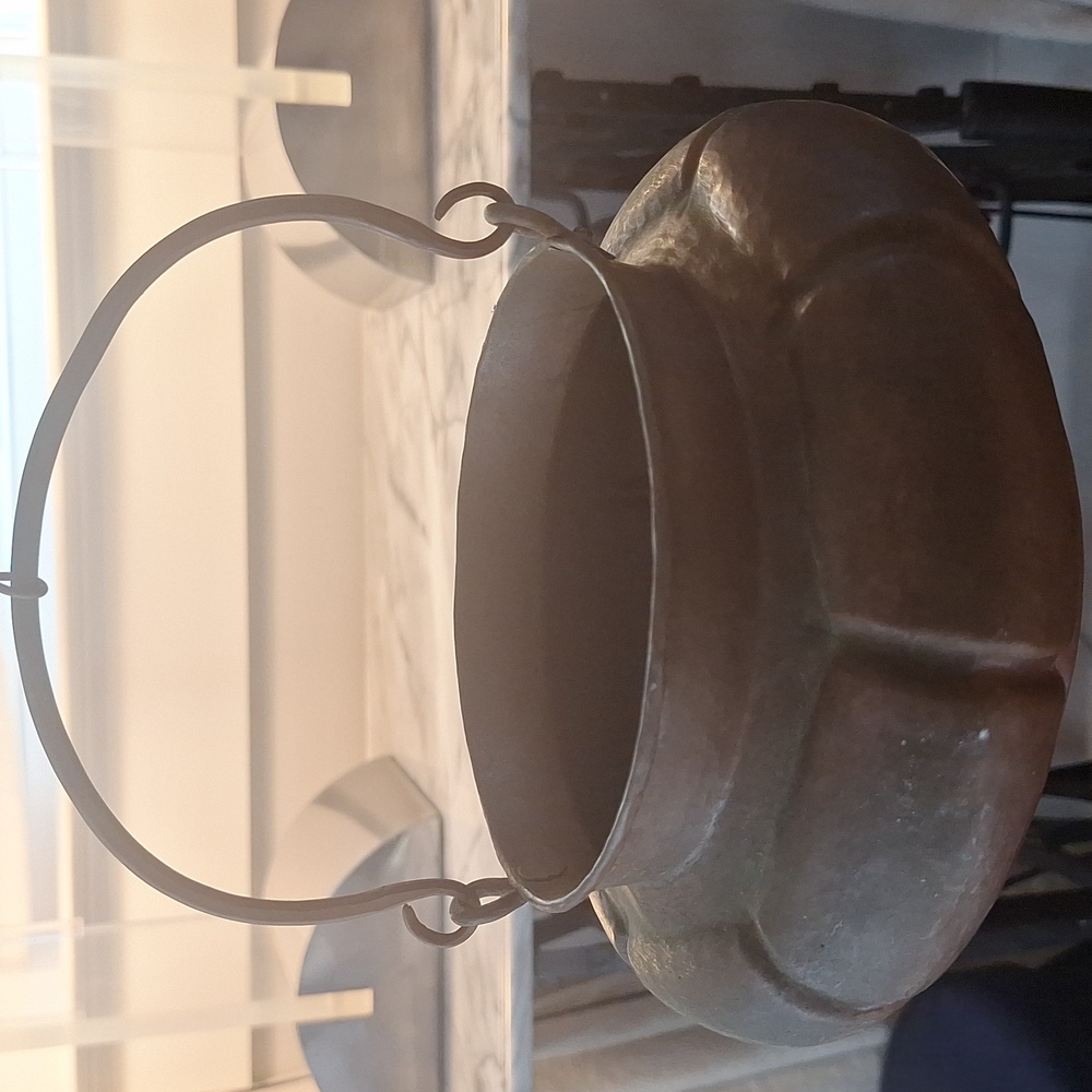 Vintage Copper Hanging Cauldron